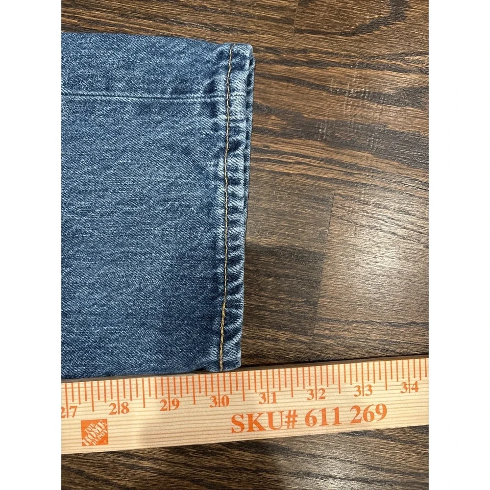 Levi's 501 W28 L32 Button Fly Leather‎ Patch Jeans Actual Inseam 30.5